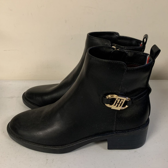 Tommy Hilfiger Women’s SIZE 6.5M Imiera Ankle Boots, Black - Picture 4 of 10